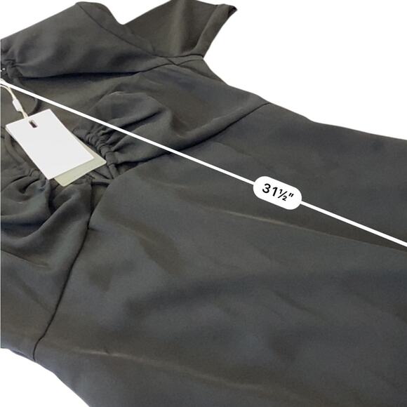 Endless Rose Crossover strap little Black mini dress Long Sleeve NEW Size small - Picture 11 of 13